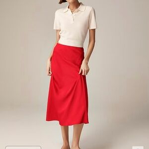 Jcrew slip skirt in M. Midi.pink